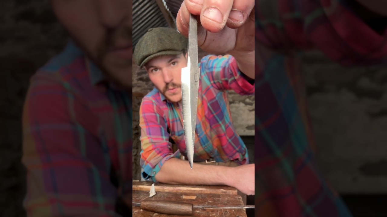 Making a Bog Oak Handle for my Sl&ouml;jd Knife #woodworking #carving #handtools #craft #bogoak #tools
