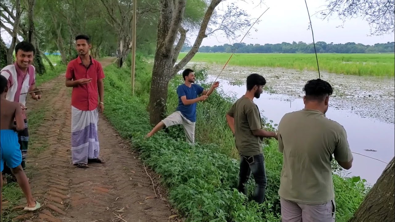 বাবলা তোলার  বেলে গিয়ে অনেকগুলো ছোট মাছ পেলাম  শিব বরশি  দিয়ে village video 99