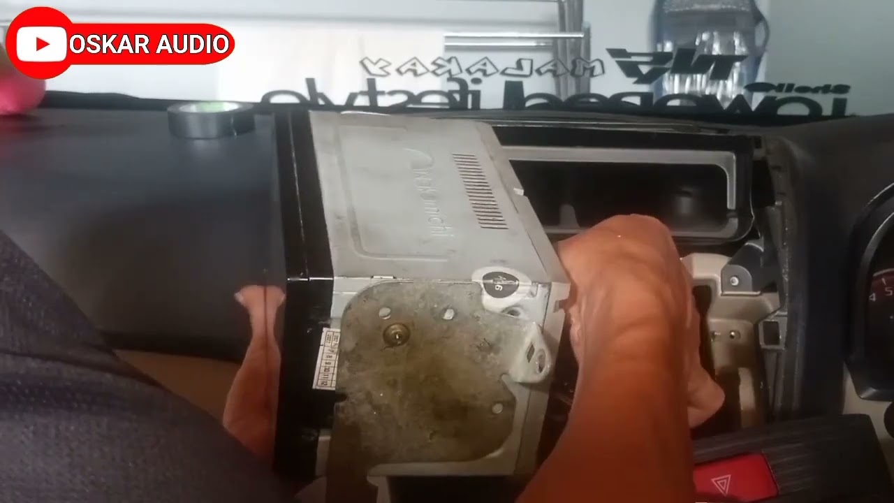 cara memasang tape doble din di mobil Avanza