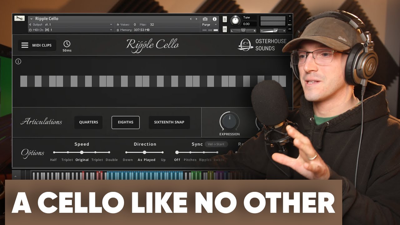Exploring Ripple Cello by Osterhouse Sounds | Expressive Virtual Cello Library Walkthrough