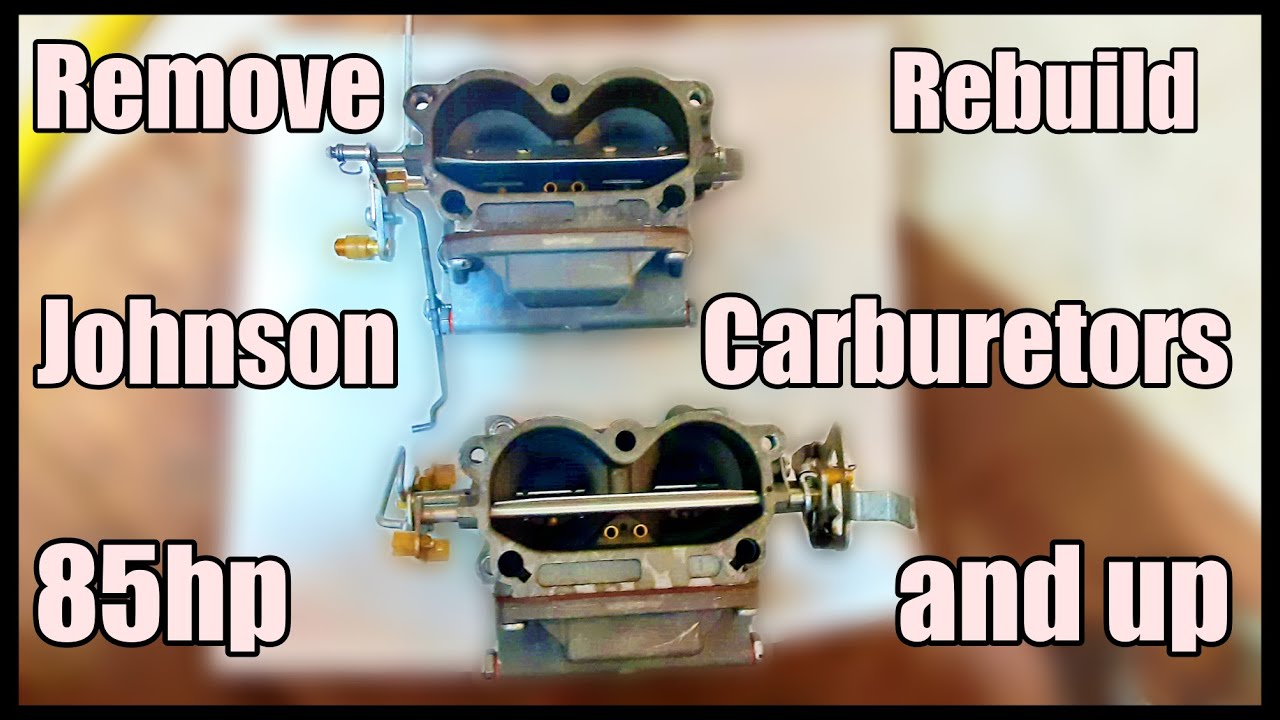 Removing and Rebuilding Carburetors on a 1976 Johnson 85hp Outboard Motor