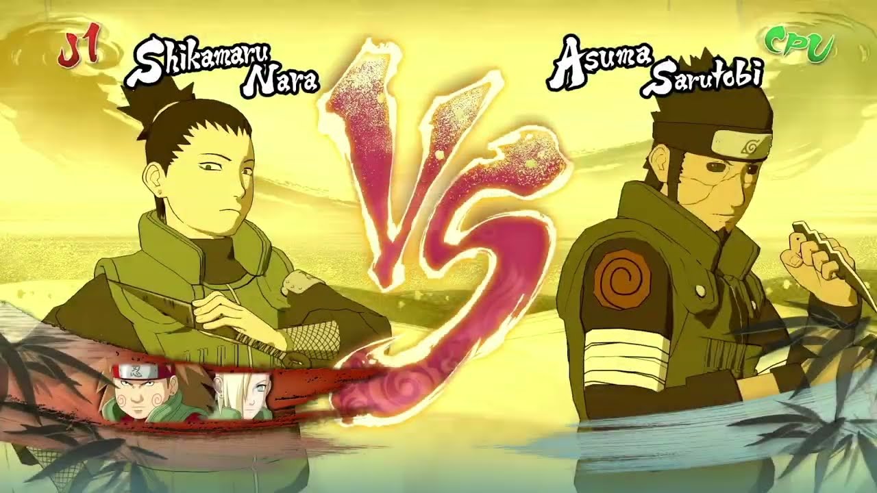 Ino-Shika-Cho vs Asuma