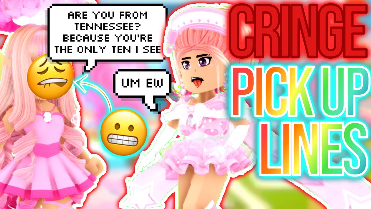 SAYING CRINGE PICK UP LINES TO STRANGERS IN ROYALE HIGH... ROBLOX Royale High Funny Moments