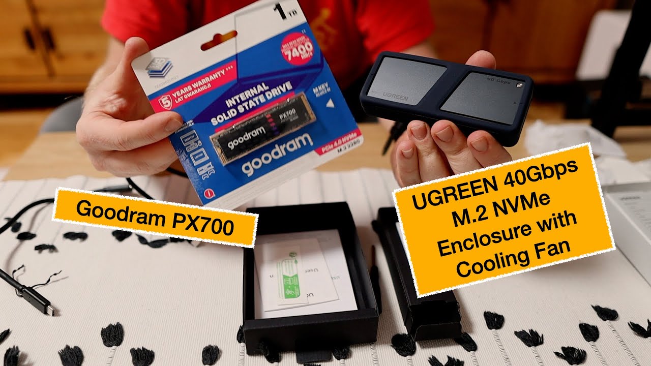 do Mini M4 - UGREEN 40Gbps M.2 NVMe Goodram PX700 i uwaga na śrubkę! ma wcięcie