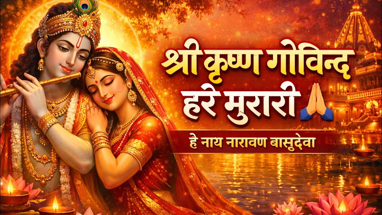 श्री कृष्ण गोविन्द हरे मुरारी | हे नाथ नारायण वासुदेवा | सबसे सुंदर कृष्ण भजन 2026 Non stop #song 