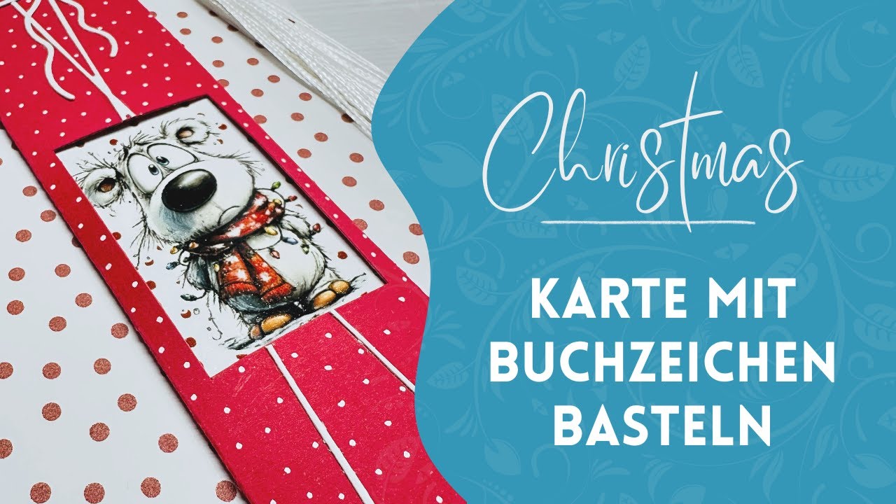 Weihnachtskarte mit Extra 🎄✨ – Sublimiertes Buchzeichen als süßes Geschenk!