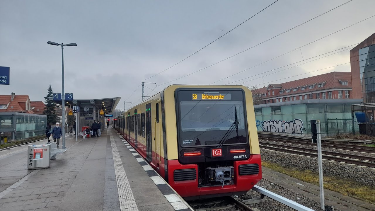 Mitfahrt in der kompletten S8 von Birkenwerder bis Wildau in der BR 484 017 A