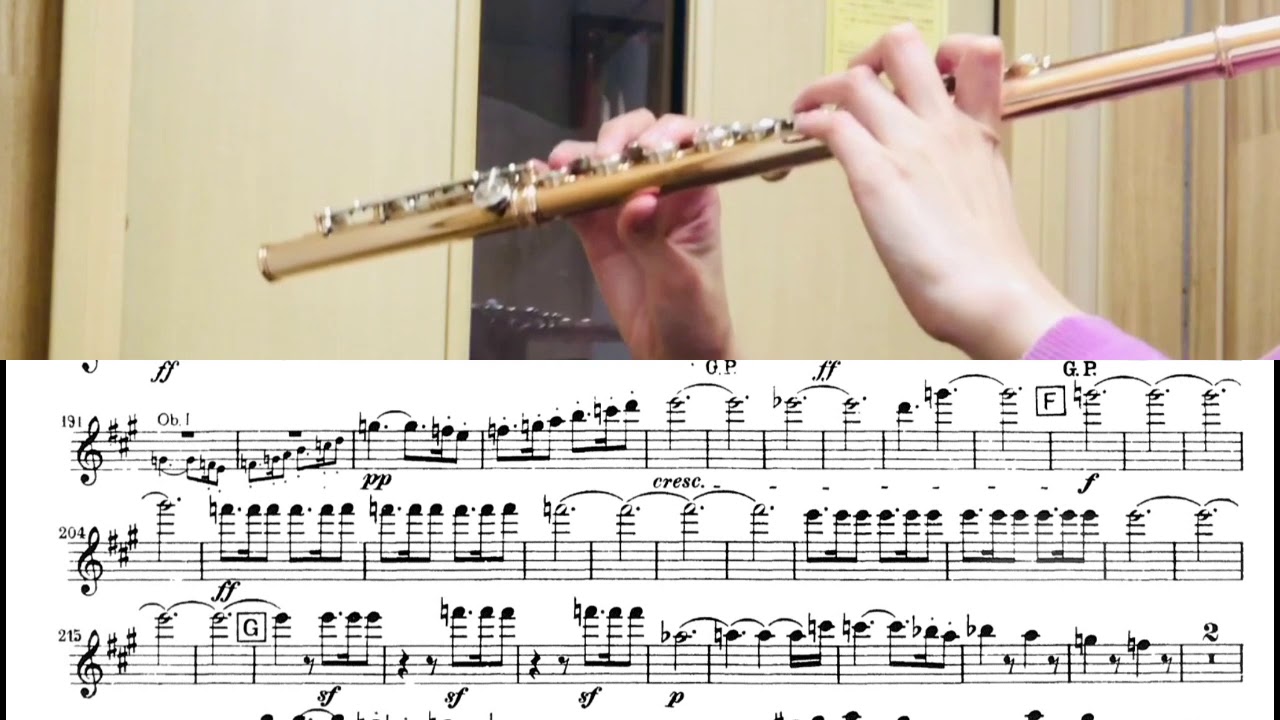 Beethoven Symphony No.7 Flute 1st(1mvt)