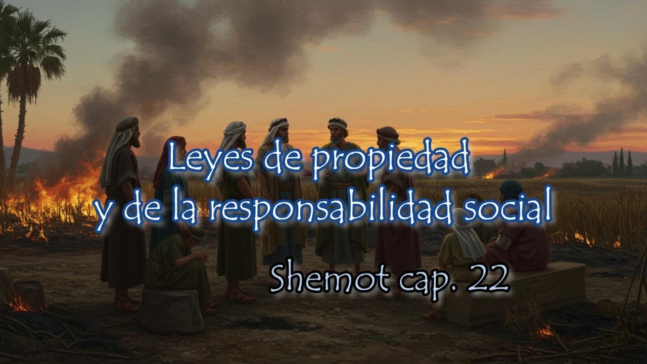 Shemot Capítulo 22. Tema Musical. Leyes de propiedad y de la responsabilidad social.