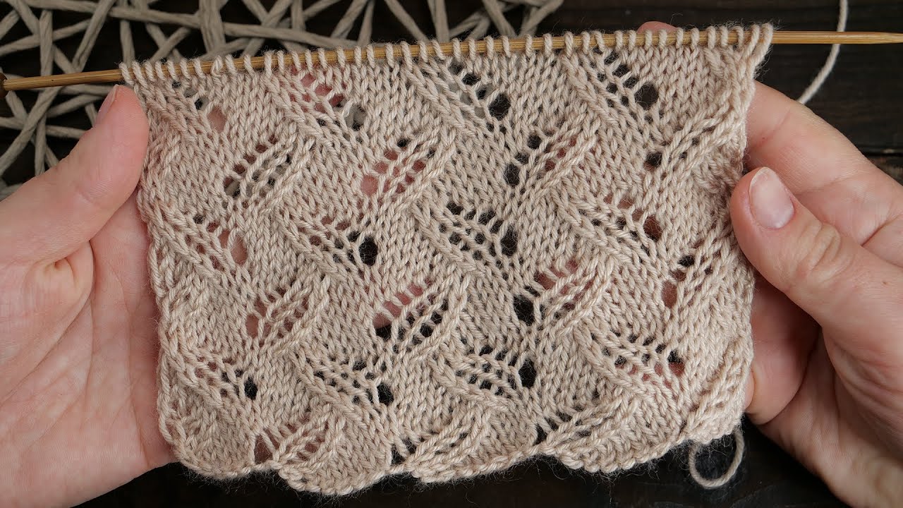 Узор спицами «Ушки» 🐰 Knitting pattern «Ears»