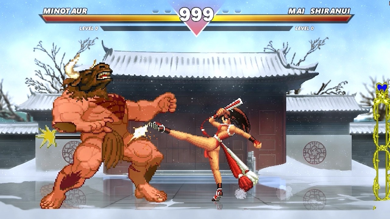 Minotaur vs Mai Shiranui – Intense MUGEN Fight | Epic Boss Battle