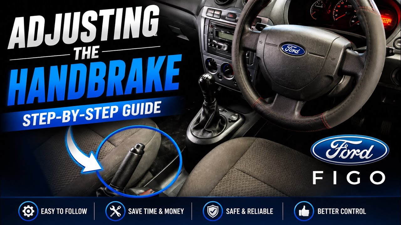 How to adjust the handbrake of a Ford Figo