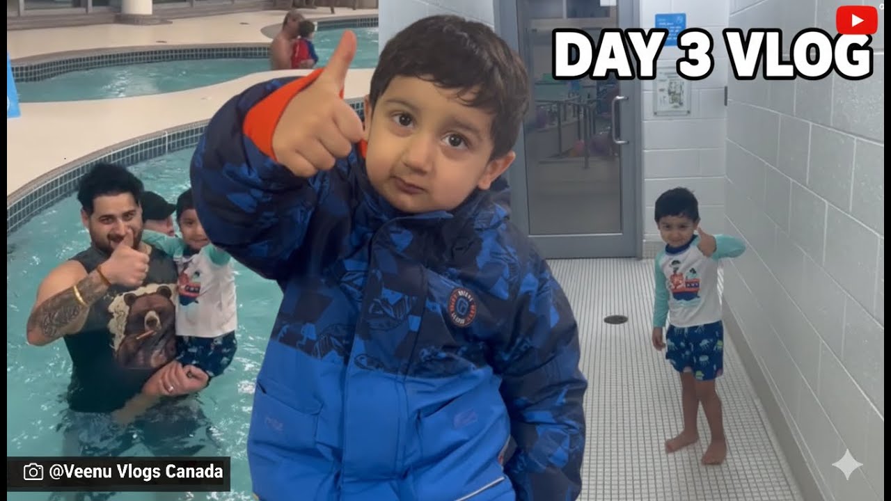 Daily Vlog | Day 003 | Aarav’s 1st Swimming Lesson-Genesis Place | 15 Day Daily Vlogging Challenge