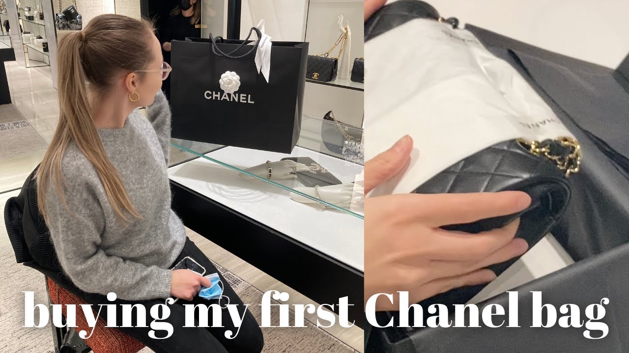 my first Chanel bag | UNBOXING & SHOPPING IN HARRODS