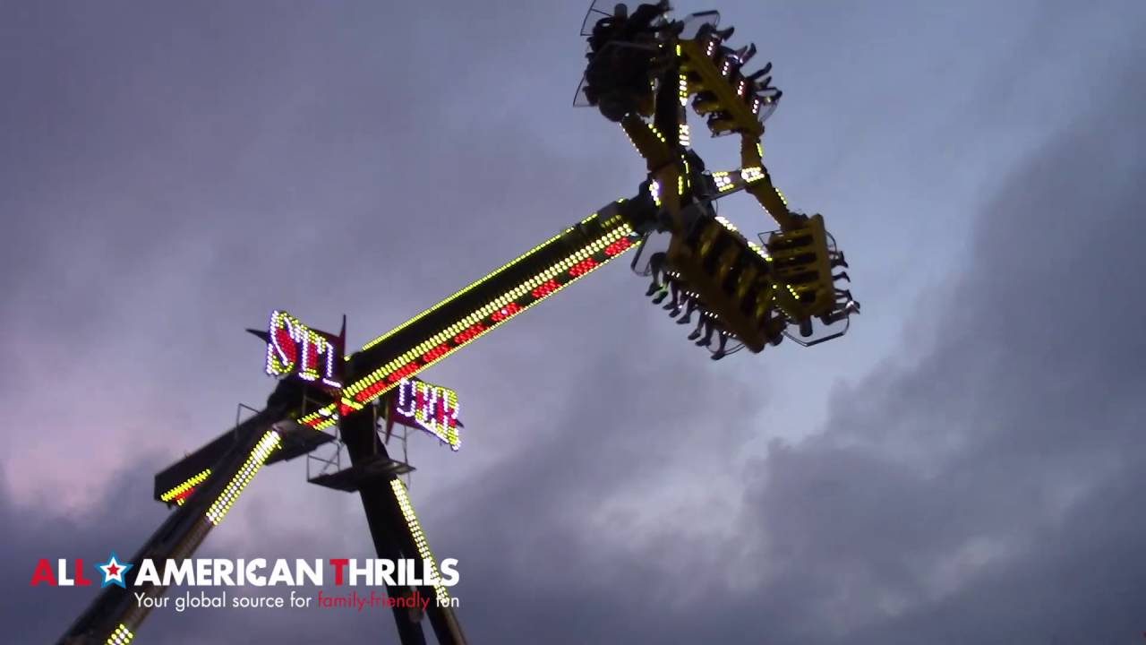 Stinger - Loop Fighter - Technical Park Off Ride Amusement Park Ride in HD @ Brockton Fair