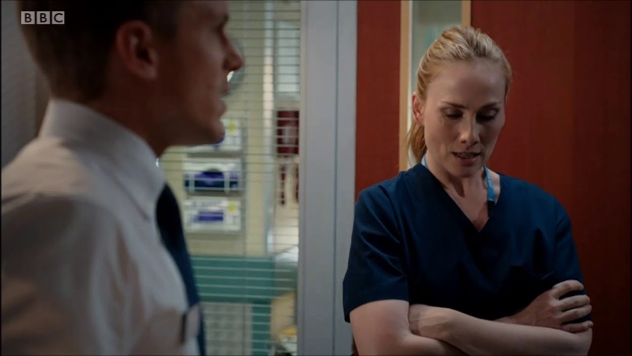 Casualty -  Ethan finds out Alicia is the blogger