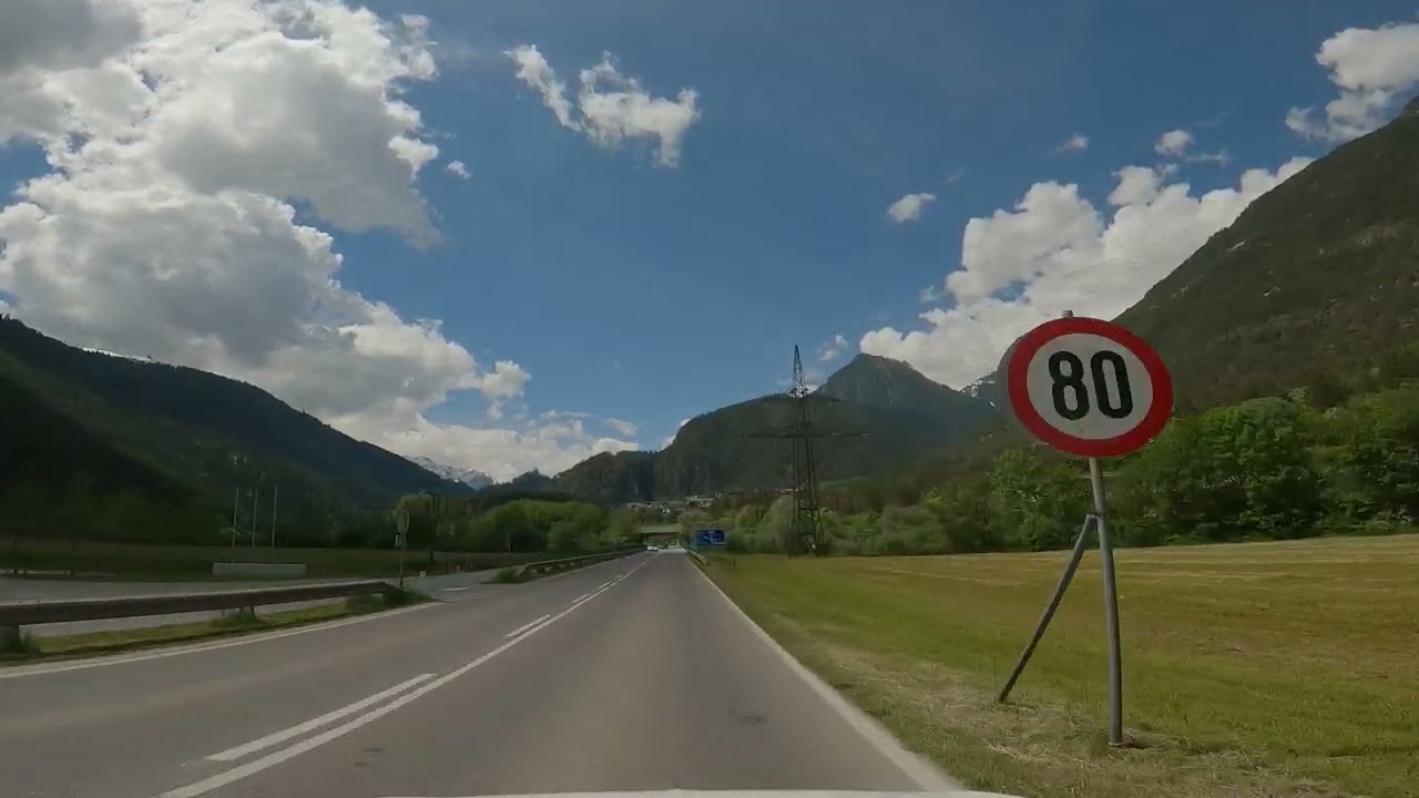 Pt4: 4K Road Trip Europe | Virtual Cycling Adventure from Innsbruck to Basel | Scenic Mountain Drive