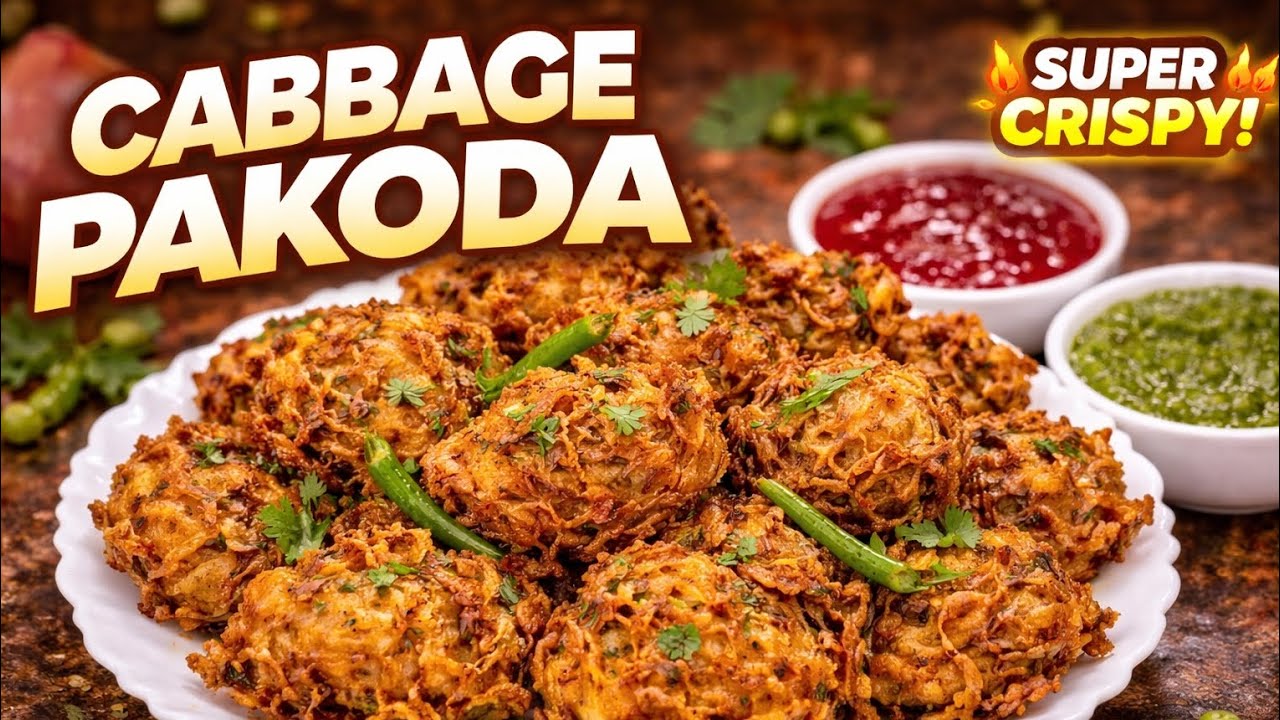Crispy Cabbage Pakoda Recipe | Easy Evening Snack | Homemade Recipe.