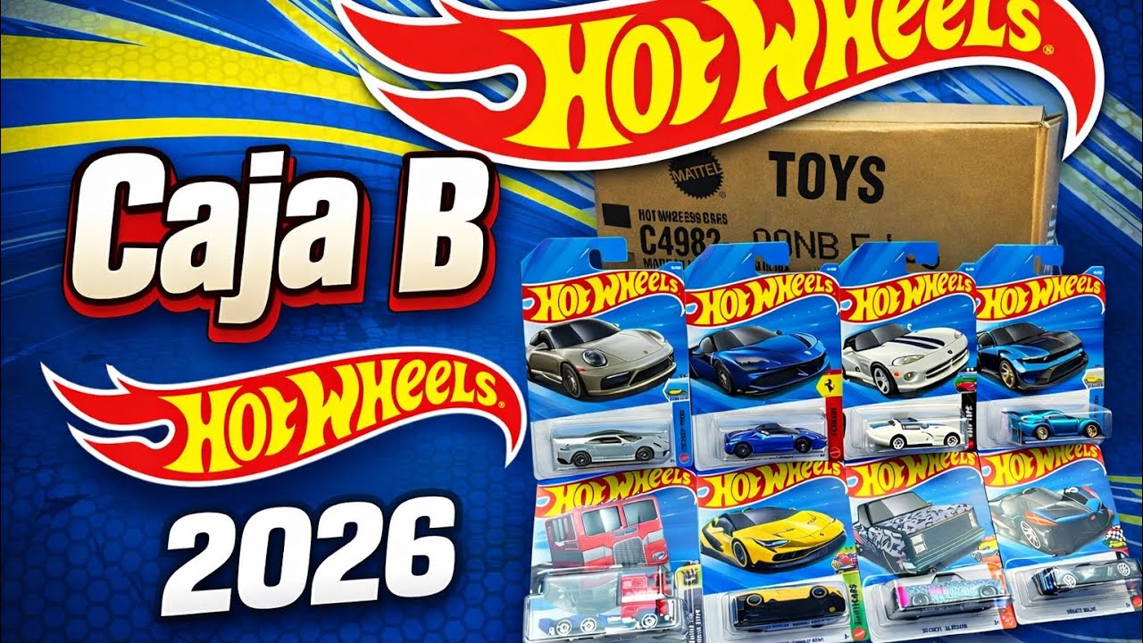 Caja B HOT WHEELS 2026 / Por fin el primer súper treasure hunt del año 😱