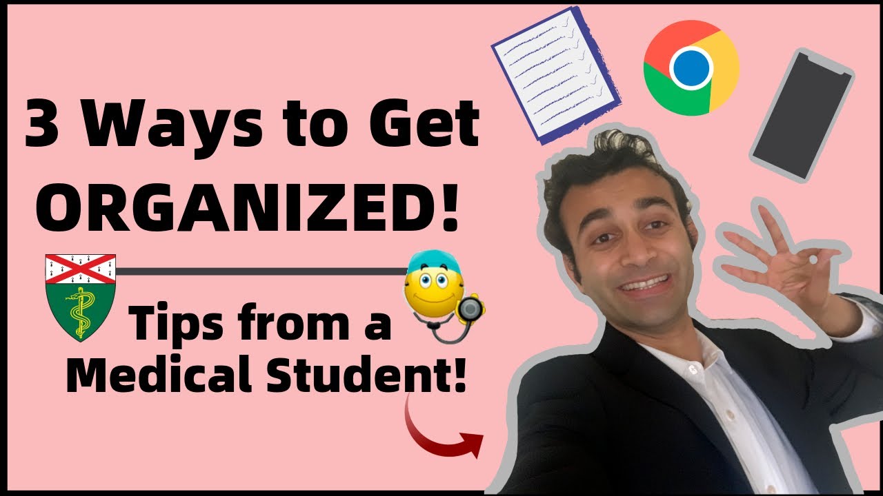3 SIMPLE Tips to Become MORE Organized (High School + College + Medical School)