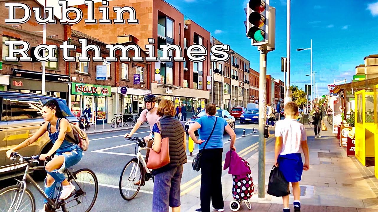 Rathmines Dublin Ireland September 2021| Summer walk on a Bright Sunny day| 4k 60fps