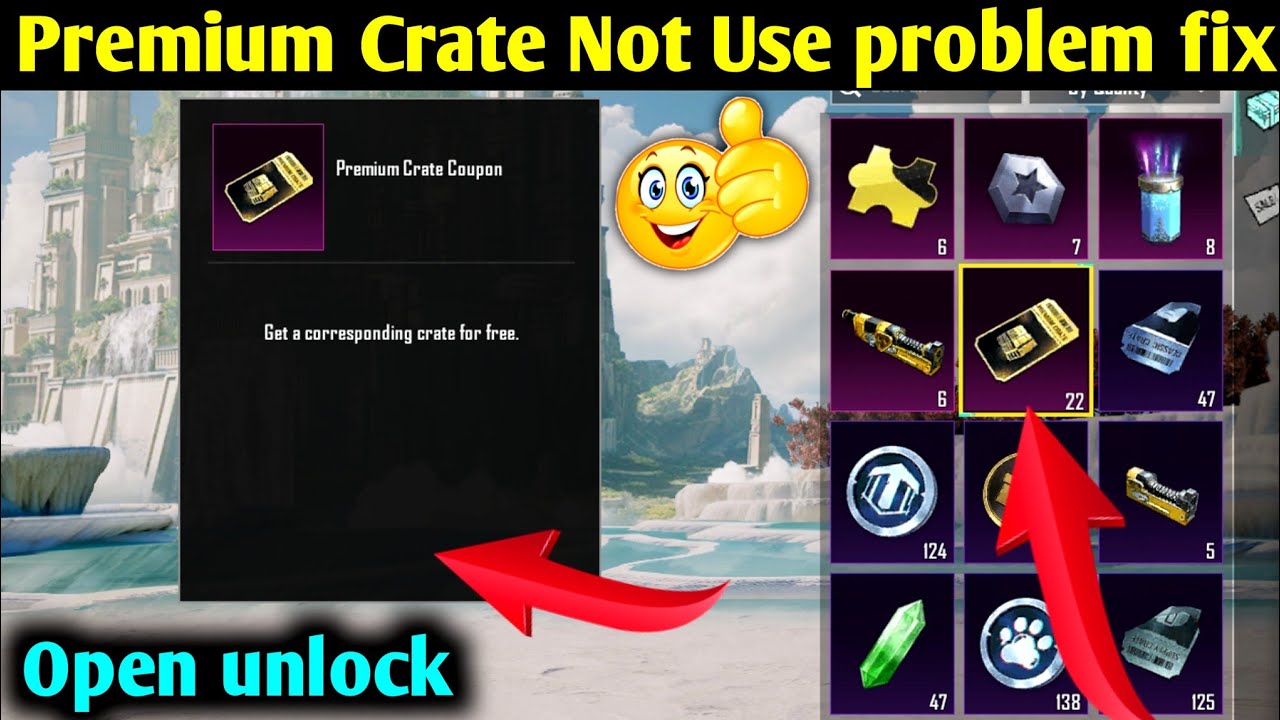 Premium Crate Coupon Use Option Not Showing Pubg/bgmi get a corresponding crate for free bgmi