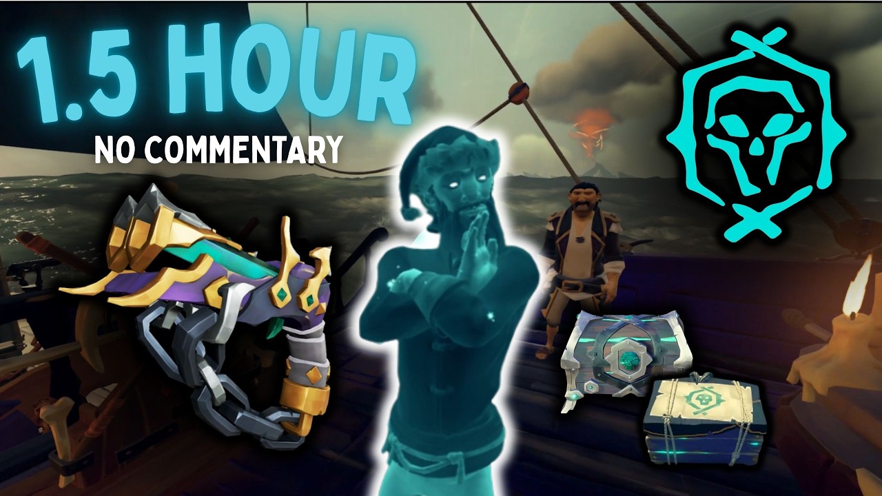 1.5 Hour NO COMMENTARY Mini Athena Session (Sea of Thieves Athena No Commentary and Lofi Gameplay)