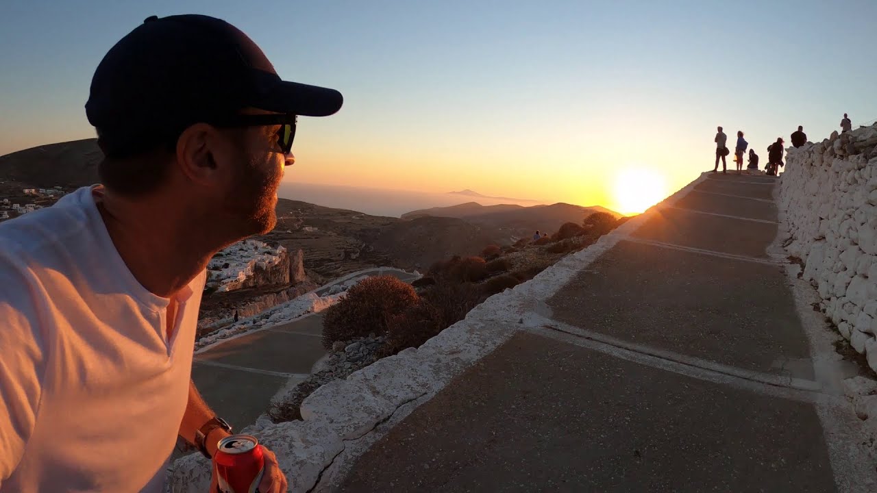 Best sunset from our favorite Greek island