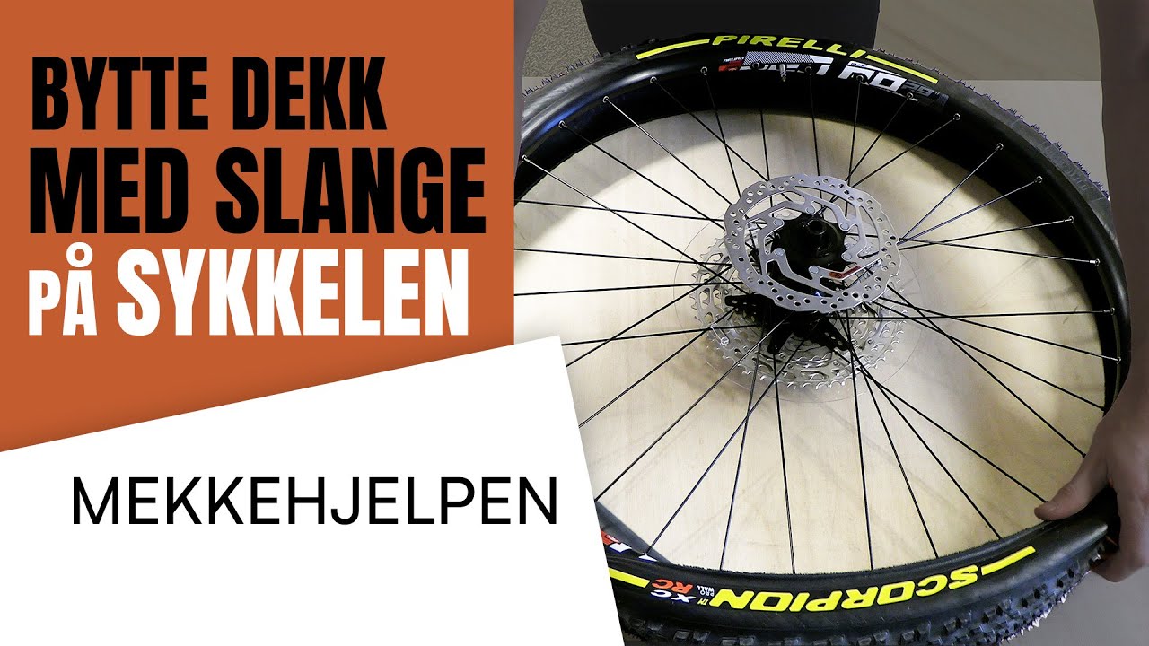 Hvordan bytte DEKK med SLANGE på SYKKELEN | MEKKEHJELPEN