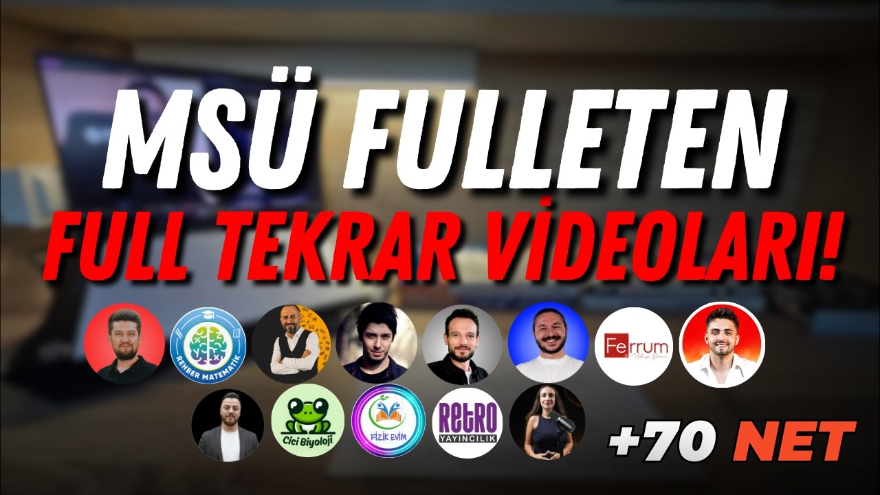 2026 MS&Uuml; FULLETEN SON TEKRAR VİDEOLARI!🔥| %100 Gelecek Konular | +70 NET |  #yks2026 #yks #ms&uuml;2026