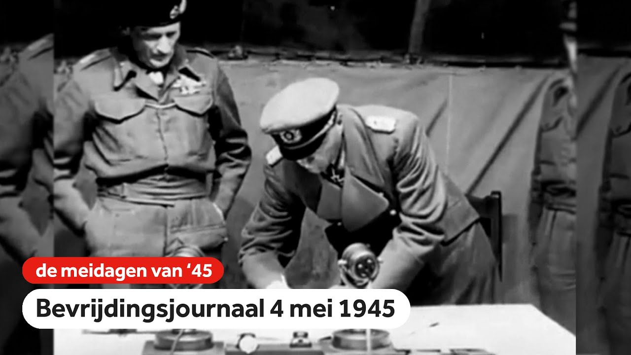 Duitsland geeft zich over | Bevrijdingsjournaal | 4 mei 1945
