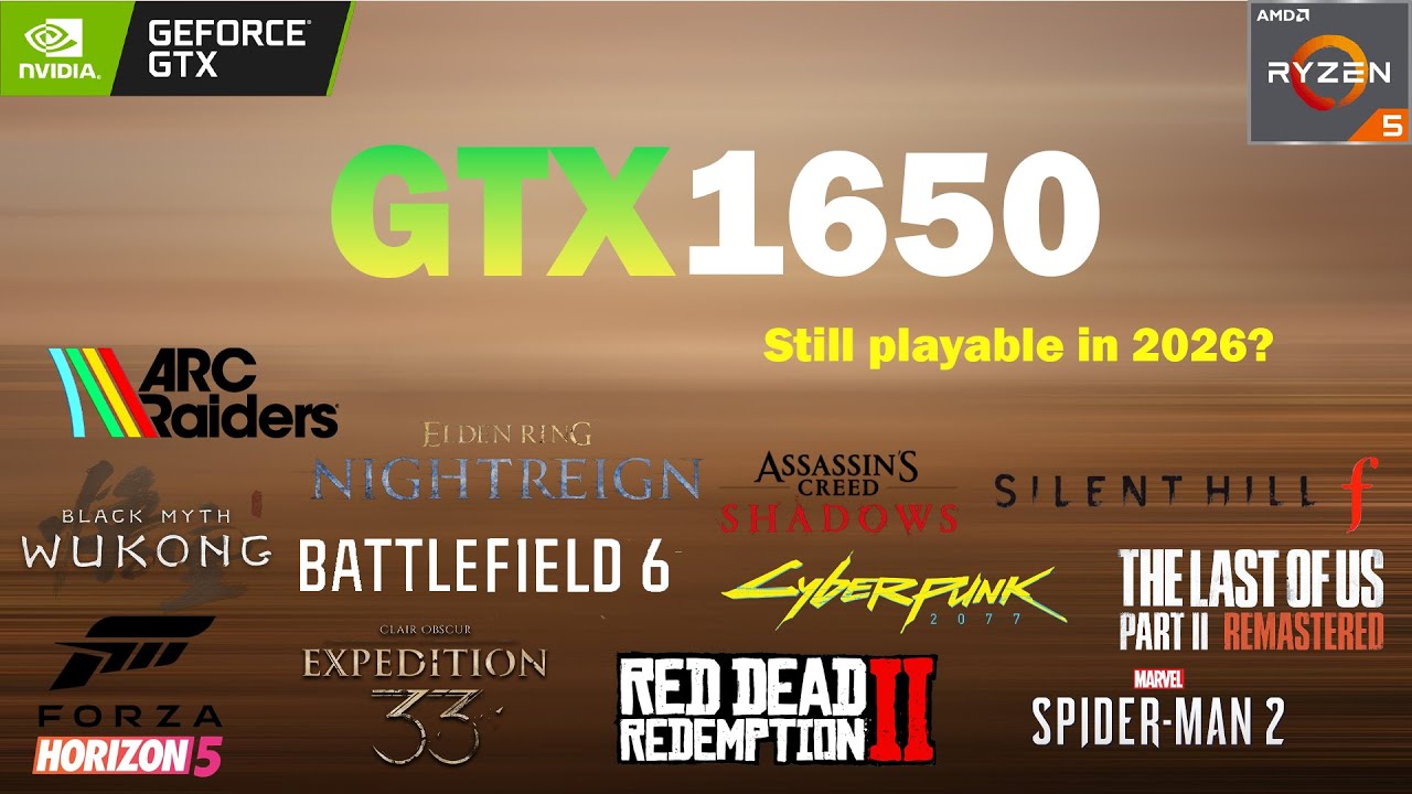 GTX 1650 + Ryzen 5 7600 | 25 Games Tested in 2026 | Still Worth It?