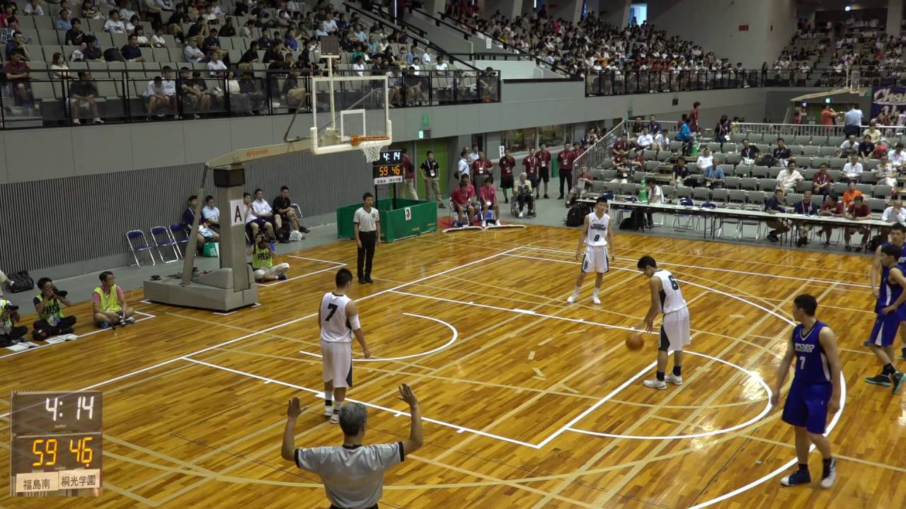 福島南vs桐光学園(Q3)高校バスケ 2016 インターハイ準々決勝