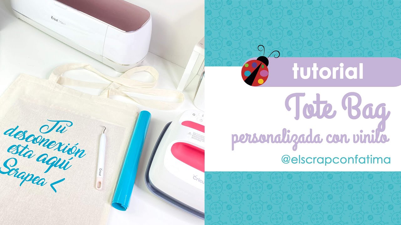 Tote bag de tela DIY ✂️ Corta vinilo con Cricut