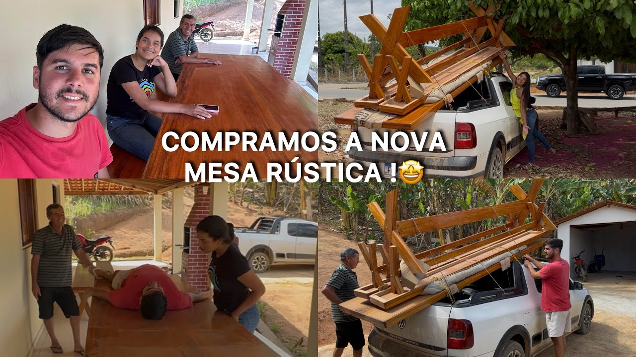 OLHA COMO FICOU NOSSA MESA DE 3 METROS NA VARANDA !!! Show de bola 😍