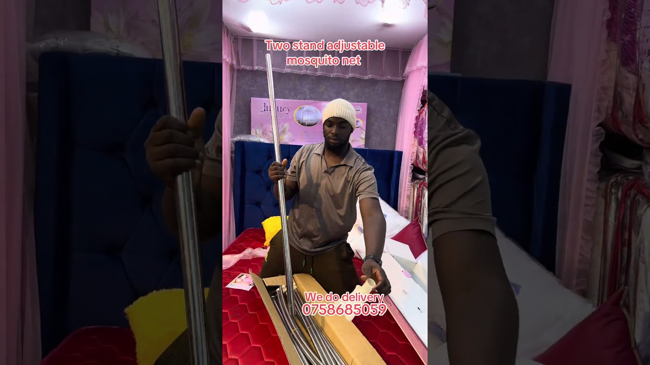 Two stand adjustable mosquito net are available in different colors #kampalauganda #foryou #viral