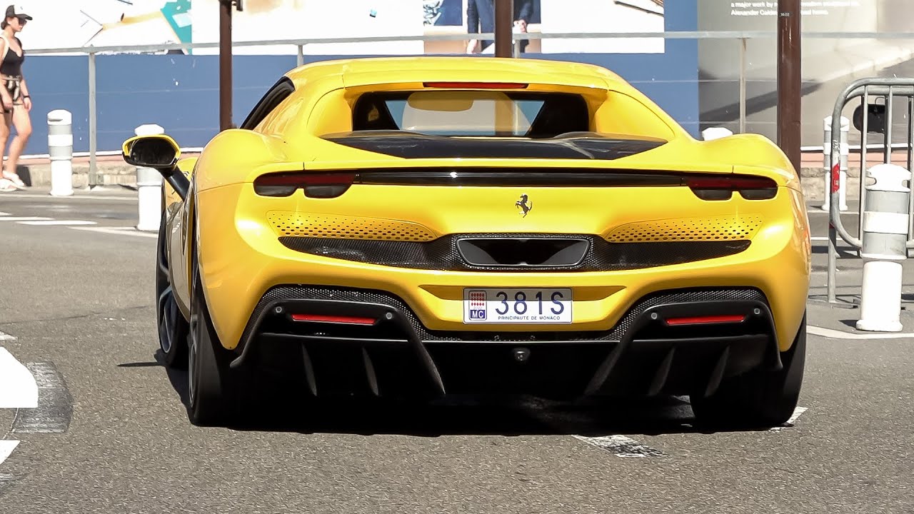 NEW 819HP Ferrari 296 GTB - V6 Sounds & Driving in Monaco !