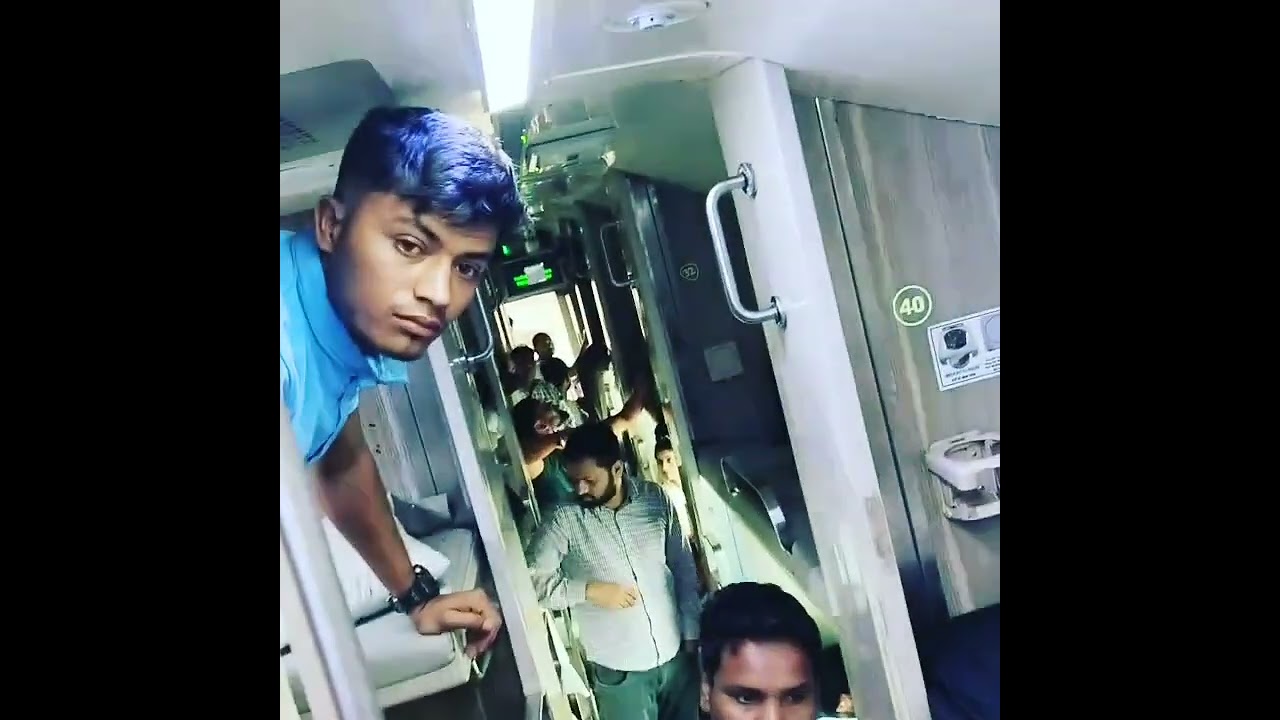 A False fire alarm triggered inside 3 AC economy  coach, 12591 train GKP TO YPR .#indianrailways