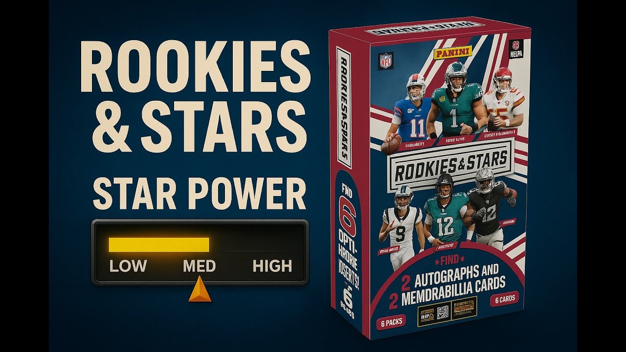 2025 Rookies and Stars Football Hobby Box FOTL &mdash; First Look! Great Cards, Wrong Year