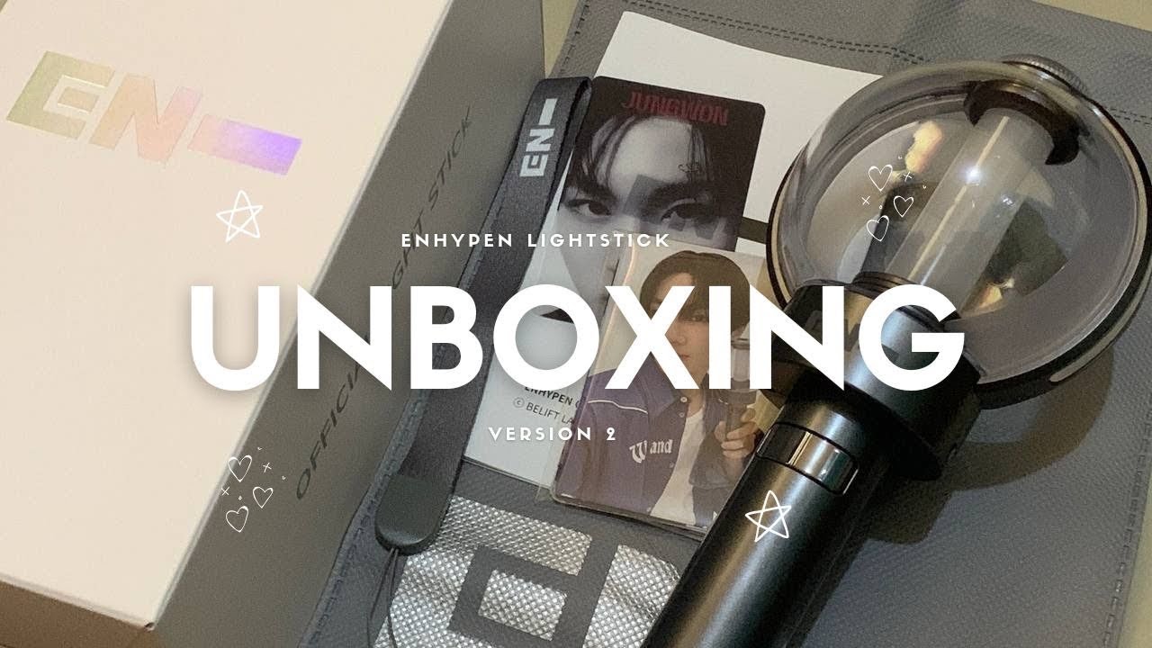 [engene-log] unboxing enhypen lighstick version 2⭐️