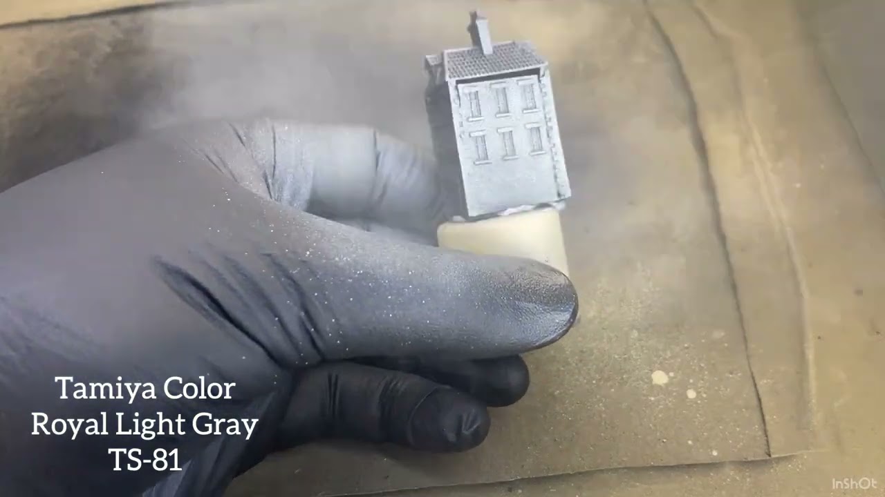 Buildings from the GHQ webpage part 3, priming and some painting 1/285 or 6mm wargaming Micro Armour