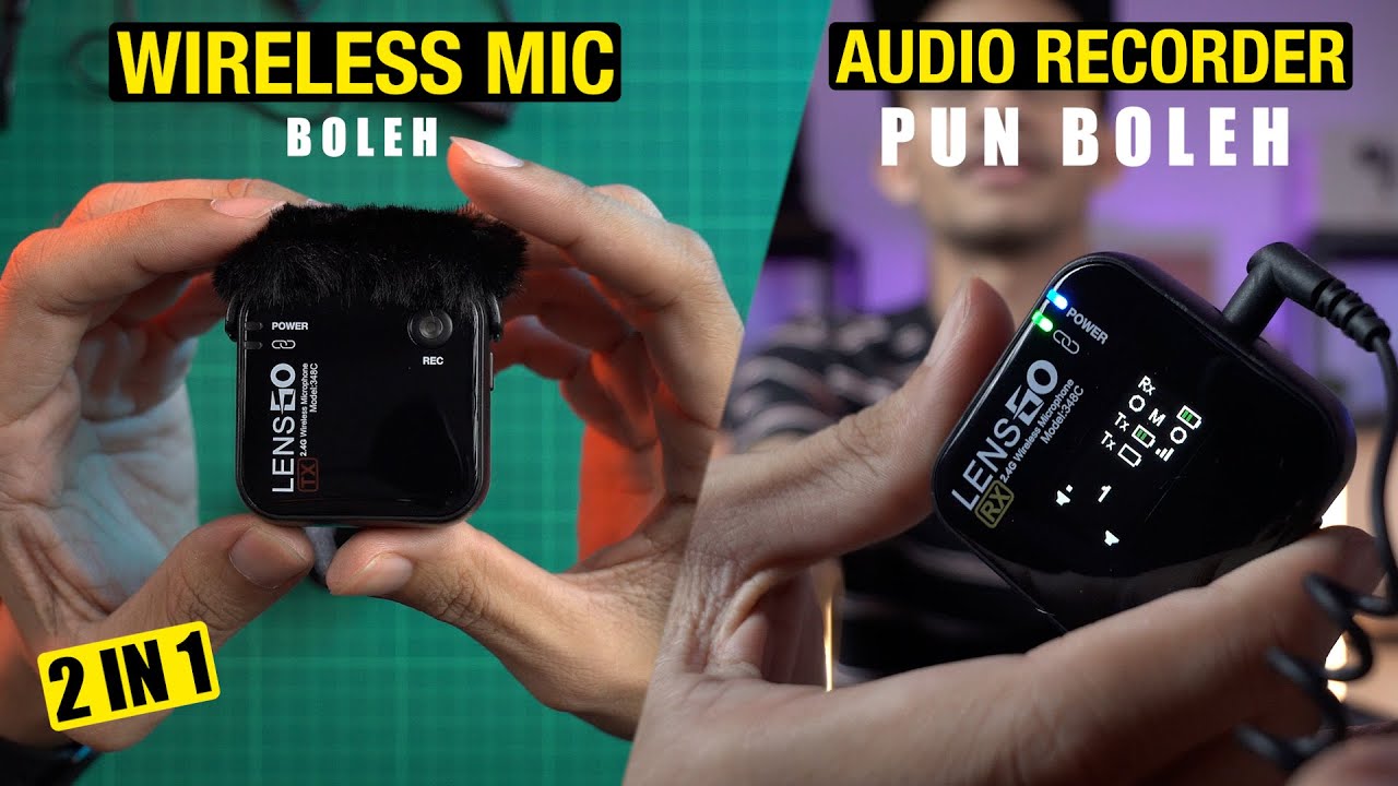 Wireless Mic Paling Aku Suka Sampai Review 2 Kali! LENSGO 348C