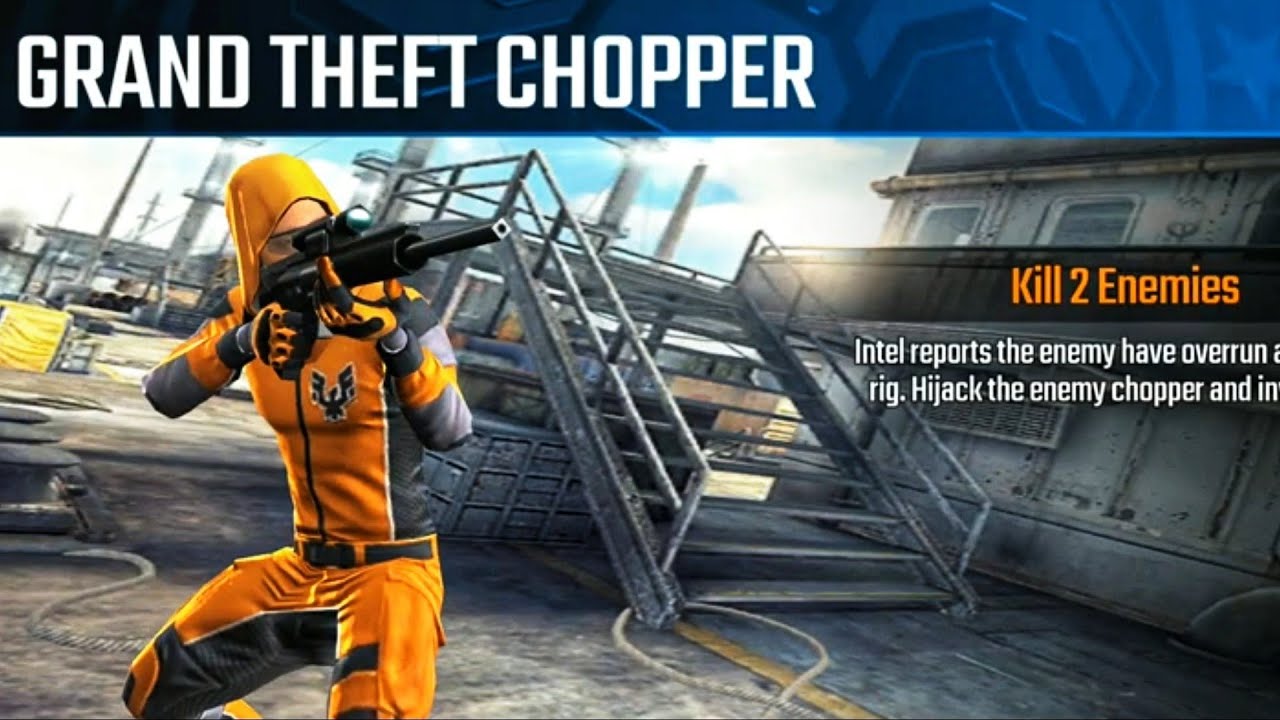 GRAND THEFT CHOPPER ! Sniper Strike - FPS 3D Shooting Game