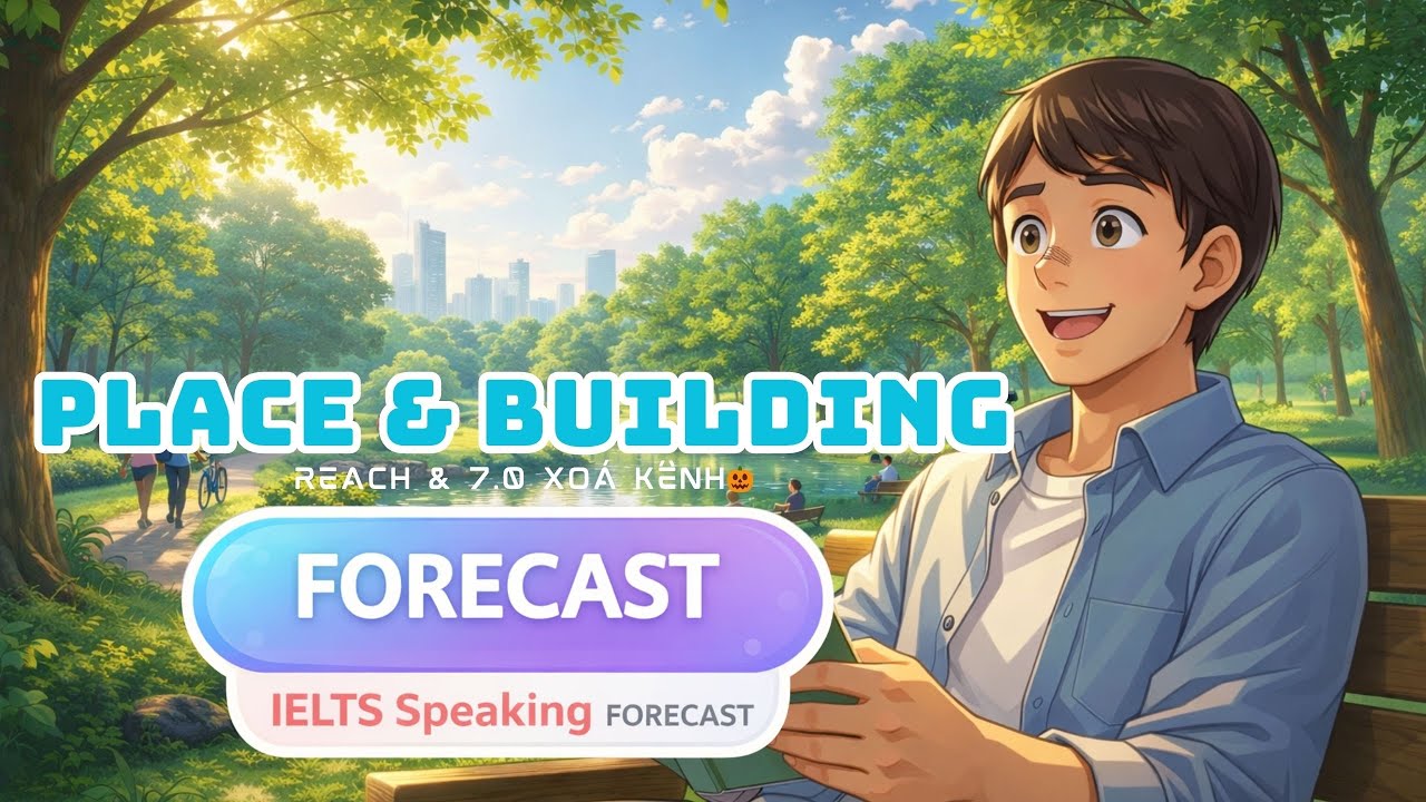 🎧IELTS Speaking Podcast - Topic: PLACE & BUILDING - PART 1, 2-3 Band 6.5+