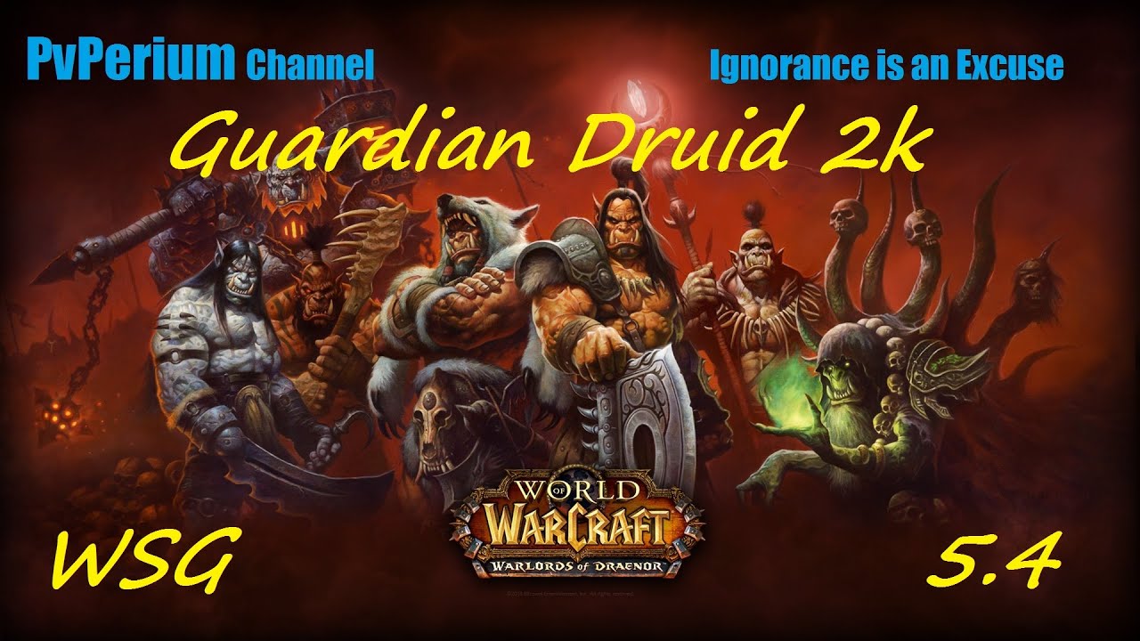Warcraft PvP - WSG 2k Rated BG. Guardian Druid. 5.4
