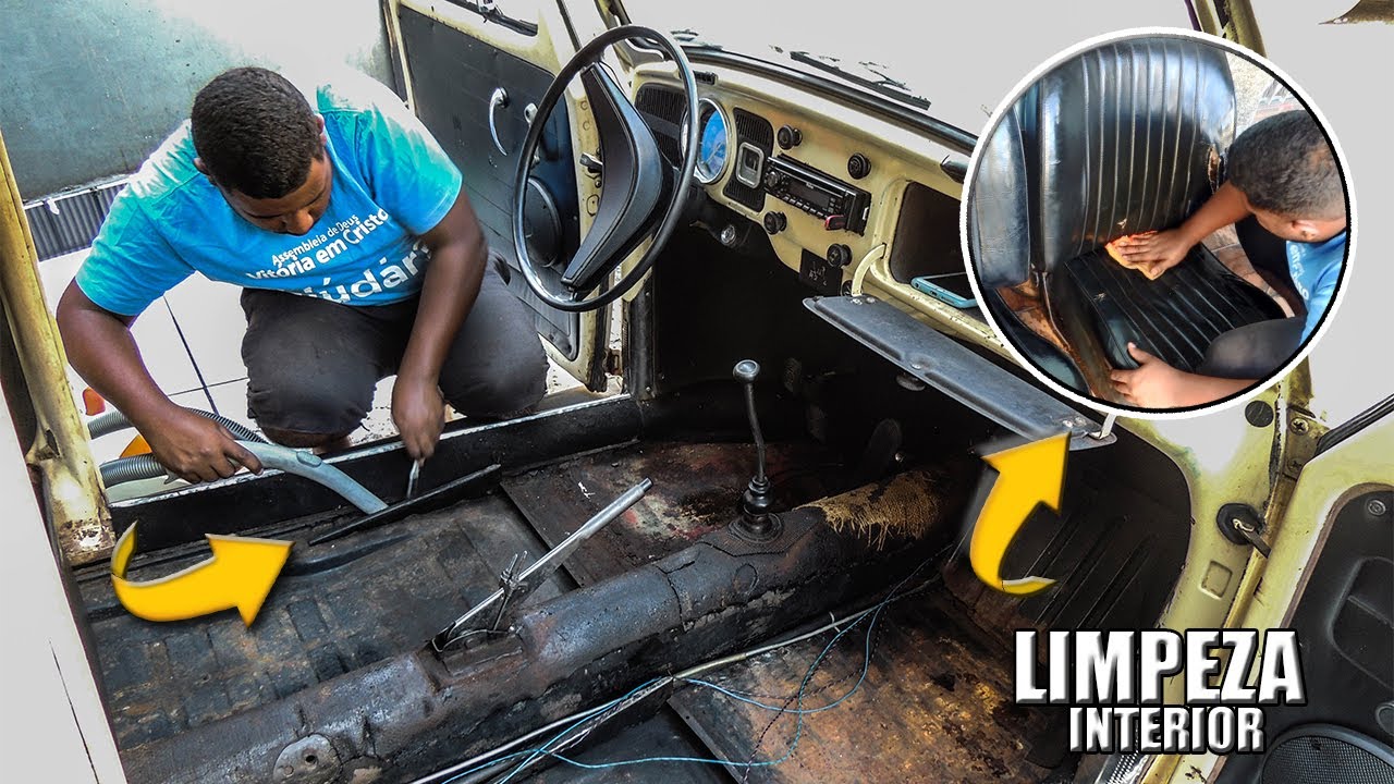 PRIMEIRA LIMPEZA DO FUSCA 1974