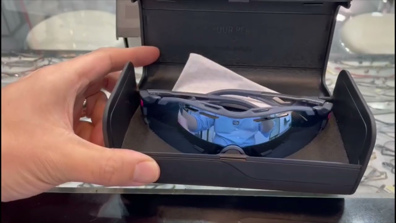 Unboxing Rudy Project Cutline Cosmo Blue multilaser ice lens .