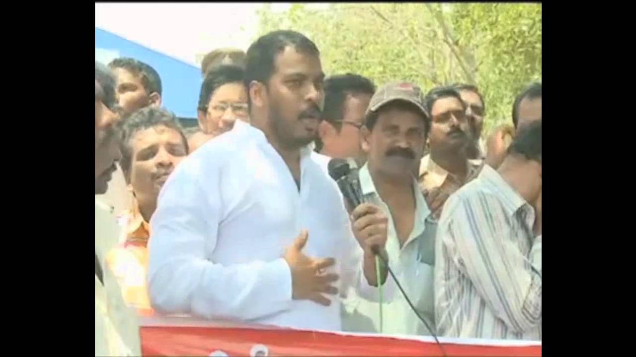Nellore: YSRCP MLA Anil Kumar Yadav supports RTC strike