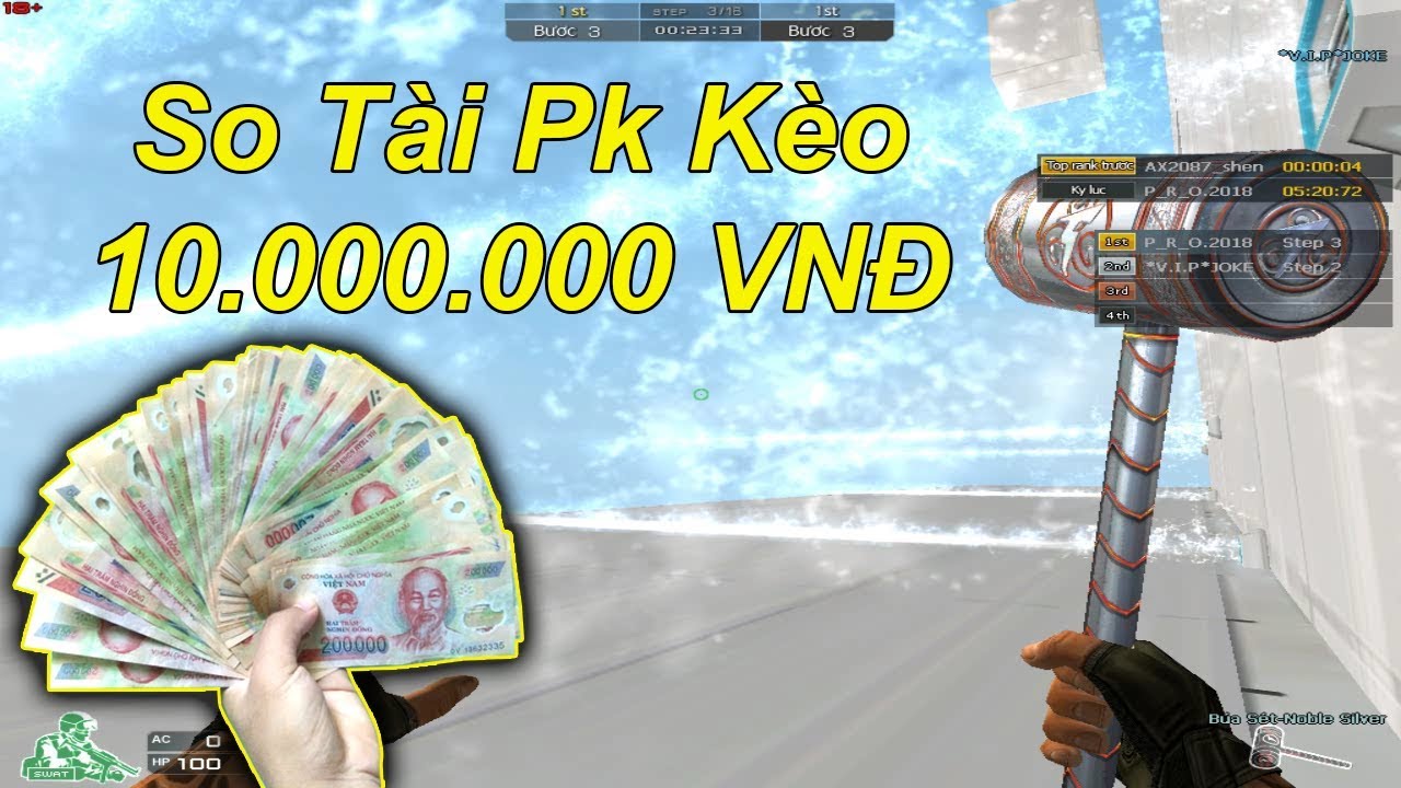 So Tài 2 Map Parkour Kèo 10 Triệu Với Đại Gia | TQ97