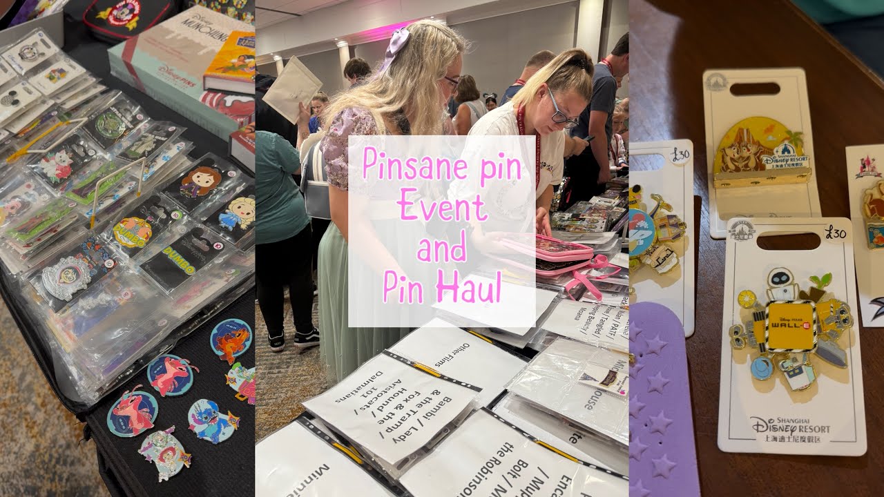 Disney pin trading Pinsane event and haul